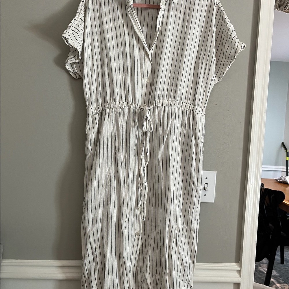 A New Day Black and White Striped Dress